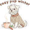 Cozy Pup Winter Cute Dog Design