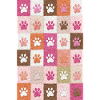 Pawprint Patchwork Plush Squares