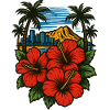 Tropical Hibiscus Hawaii at Skyline