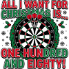 Darts Christmas, 180 onehundred eighty