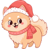 Pomeranian Dog Naughty Christmas