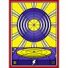 Stained Glass Turntable and Vinyl album