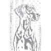 Patriotic Greyhound Portrait
