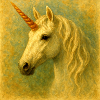 Heiß gemalt Einhornporträt