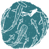 Deep Ocean Silhouette Circle