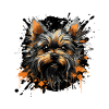 Yorkshire Terrier Splatter