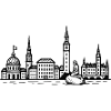 City Silhouette Copenhagen