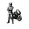 Style d’illustration Superbike Racer