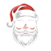 Chilled Santa with sunglasses