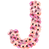 Monogram J of flowers