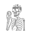 Bitcoin Is Dead Skeleton