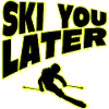Ski You Later Skier Design