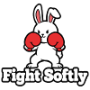 Kuschelbunny Boxkampf-Design Fight Softly