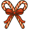 Candy Canes with Red Ribbon