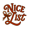 Nice List Weihnachten Zuckerstange