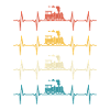 Dampflokomotiv-Zug-Herzschlag-Zug