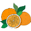 Orange Print