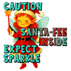 Caution: Santa-Fee Inside – Funny Christmas Fairy 