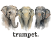 Elefantentrompete Lustige Elefantenliebhaber-Tromp