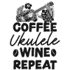 Hawaiian Ukulele Uke Coffee Wine