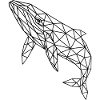 Geometric polygon whale