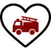 Heart Firefighter Truck
