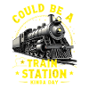 Steam Train Station Day
