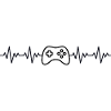 Controller Gamer EKG Herzschlag