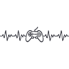Controller Gamer ECG Heartbeat