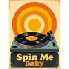 Retro-Vinylplatte mit warmem, lebendigem Ton