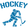 Hockey-Kämpfer auf Eis