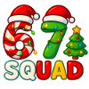Funny 67 Six Seven Squad Meme Noël