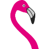 Flamingo Neon Pink Silhouette