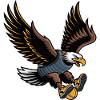Majestic Eagle Mascot in Armor