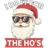 Santa with Sunglasses Christmas Swag