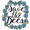 Save the Bees Floral Circle