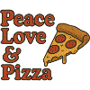 Peace Love Pizza Graphic Tee