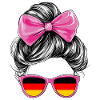 Germany Flag Flag Woman Sunglasses Fan