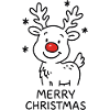 Renne Rudolph Joyeux Noël