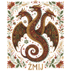 Slavic Dragon Zmij Folk Art