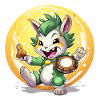 Moon Buddy Drummer Bunny