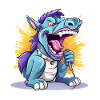 Singender Drache auf Bühne