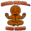 Inner Peace Gingerbread Meditation Figure