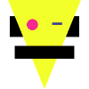 Neon Geometric Silhouette