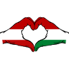 Austria Hungary Flag Heart