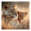 Lion mother with cub – pure tenderness