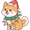 Bright Festive Shiba
