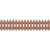 Brown picket fence