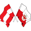 Austria & Tyrol Flag Crossed