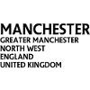 Manchester – England Lyric Design